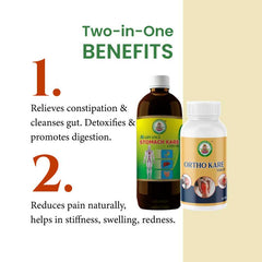 Ayur Bramha Advance Ortho Kare X Plus Tablets & AB Advance Stomach Kare Combo